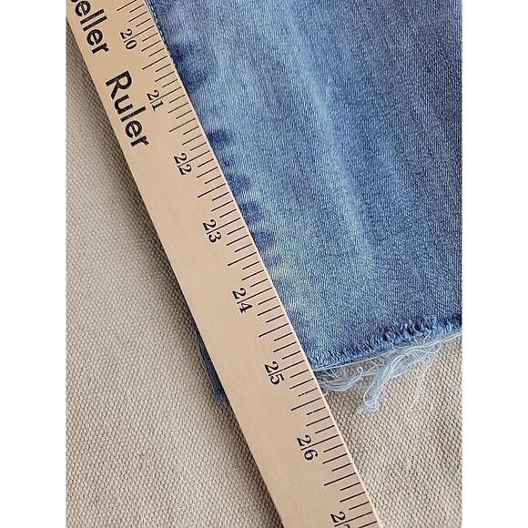 Good American Jeans Womens 2 25x25 Waist Distressed Stretch Mid Rise Modern USA - Picture 3 of 12